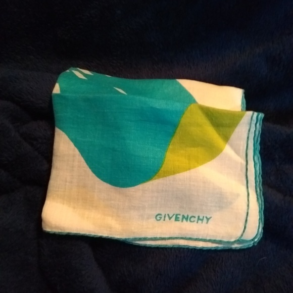 Givenchy - Blue and Green Scarf - Picture 2 of 3